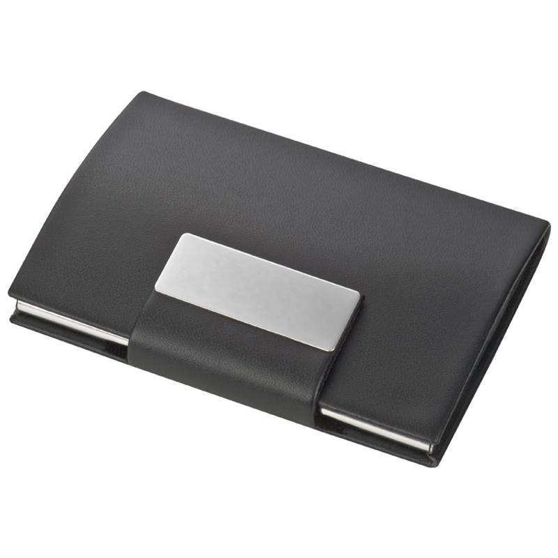 Vizitkář z umělé kůže, černá Vizitkář z umělé kůže, černá